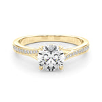 14K Yellow Gold Diamond Engagement Ring 5/8 ctw