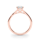 18K Rose Gold Diamond Engagement Ring 0.5 CT