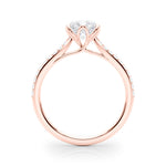 14K Rose Gold 1 CT Diamond Engagement Ring