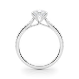 1.0 CT Round Diamond Single Row Ring