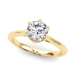 14K Yellow Gold 1 CT Diamond Engagement Ring