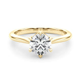 14K Yellow Gold 1 CT Diamond Engagement Ring