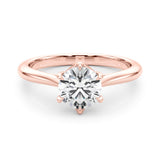 14K Rose Gold 1 CT Diamond Engagement Ring