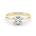 14K Yellow Gold 1ct Diamond Solitaire Engagement Ring