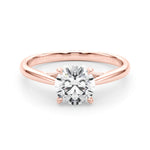 14K Rose Gold 1 CT Diamond Engagement Ring