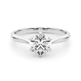 1.0 CT Round Diamond Solitaire Engagement Ring