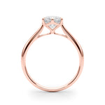 18K Rose Gold 1ct Diamond Engagement Solitaire Ring