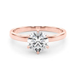 18K Rose Gold 1ct Diamond Engagement Solitaire Ring