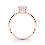 18K Rose Gold 1ct Diamond Engagement Solitaire Ring