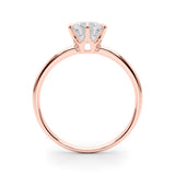 18K Rose Gold 1ct Diamond Engagement Solitaire Ring