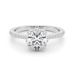 1.0 CT Round Diamond Halo Engagement Ring