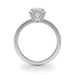 1.0 CT Round Diamond Halo Engagement Ring