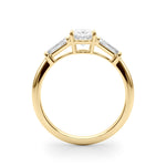 18K Yellow Gold Oval Diamond Engagement Ring