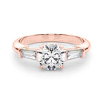 18K Rose Gold Diamond Engagement Ring 1.5ctw