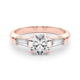18K Rose Gold Diamond Engagement Ring 1.5ctw
