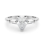 Taper Baguette Diamond Engagement Ring