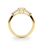 14K Yellow Gold Marquise Diamond Engagement Ring