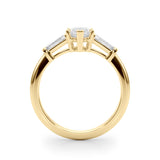 14K Yellow Gold Marquise Diamond Engagement Ring