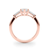 Rose Gold Marquise Diamond Ring 0.69ctw