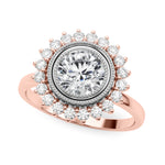 14K Rose Gold 1.33ctw Round Diamond Engagement Ring