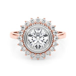 14K Rose Gold 1.33ctw Round Diamond Engagement Ring