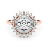 14K Rose Gold 1.33ctw Round Diamond Engagement Ring