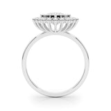 Round Diamond Halo Engagement Ring