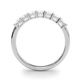 Multi-Diamond Emerald Cut Wedding Ring