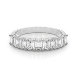 Multi-Diamond Emerald Cut Engagement Ring
