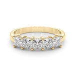 18K Yellow Gold Multi-Diamond Wedding Ring
