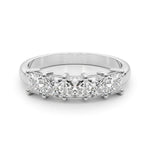 Princess Diamond Multi-Stone Wedding Ring