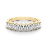 14K Yellow Gold Multi-Diamond Square Engagement Ring