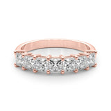 14K Rose Gold 7-Stone Diamond Engagement Ring