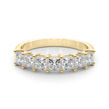 14K Yellow Gold Square Diamond Wedding Ring