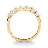 14K Yellow Gold Square Diamond Wedding Ring