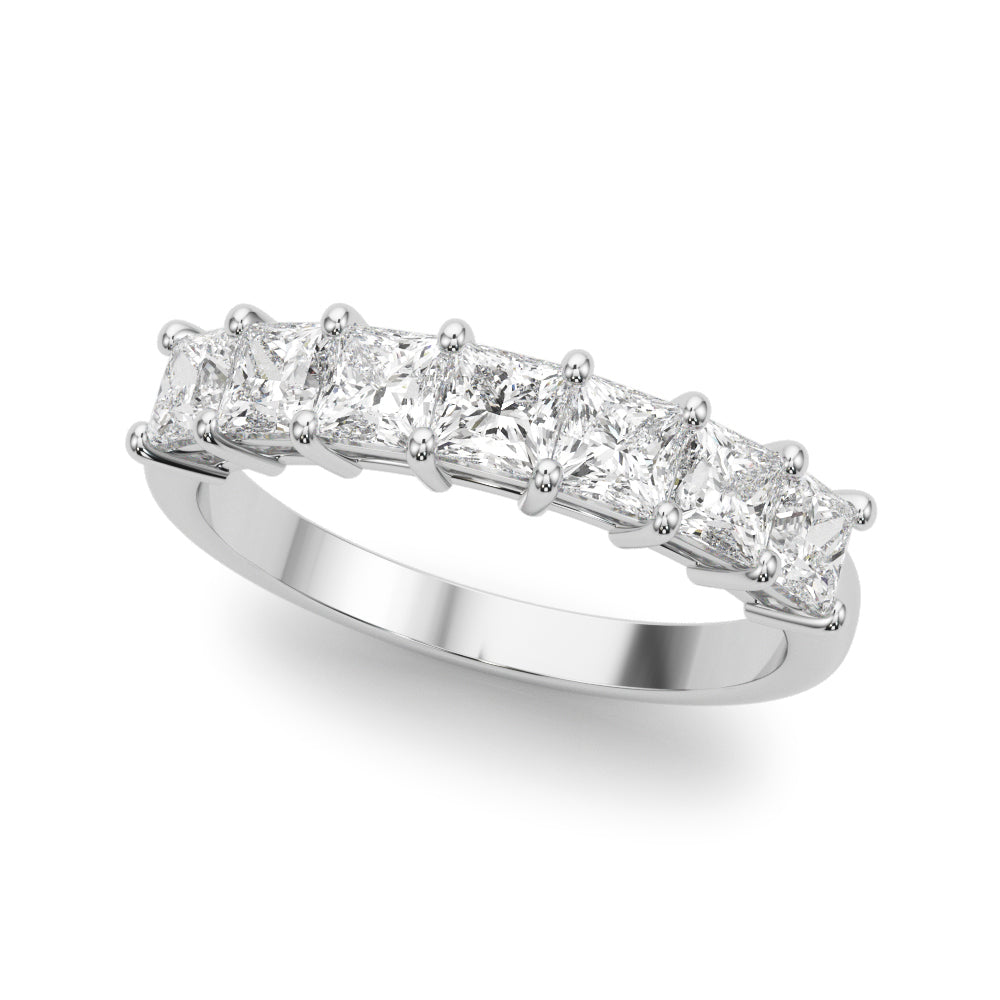 Princess Diamond Multi-Stone Wedding Band