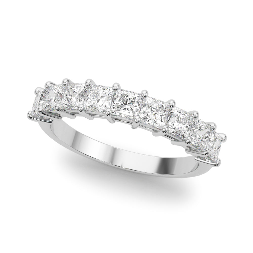 Princess Diamond Multi-Stone Wedding Band