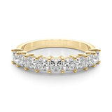 14K Yellow Gold Square Diamond Wedding Ring