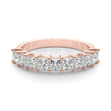 14K Rose Gold Square Diamond Wedding Ring