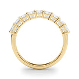14K Yellow Gold Square Diamond Wedding Ring