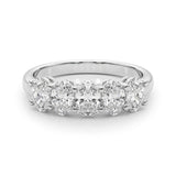 Diamond Oval Multi-Stone Engagement Ring