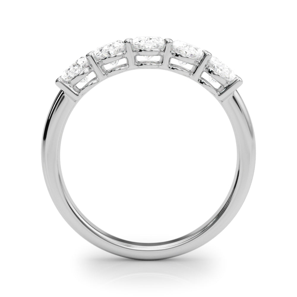 Diamond Oval Multi-Stone Engagement Ring