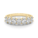 14K Yellow Gold Oval Diamond Wedding Ring