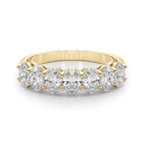 14K Yellow Gold Oval Diamond Wedding Ring