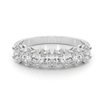 Multi-Diamond Oval Wedding Ring in Premium Metals