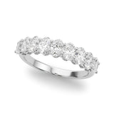Multi-Diamond Oval Gemstone Ring