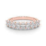 14K Rose Gold Oval Diamond Engagement Ring