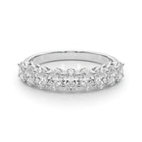 Multi-Diamond Oval Gemstone Ring