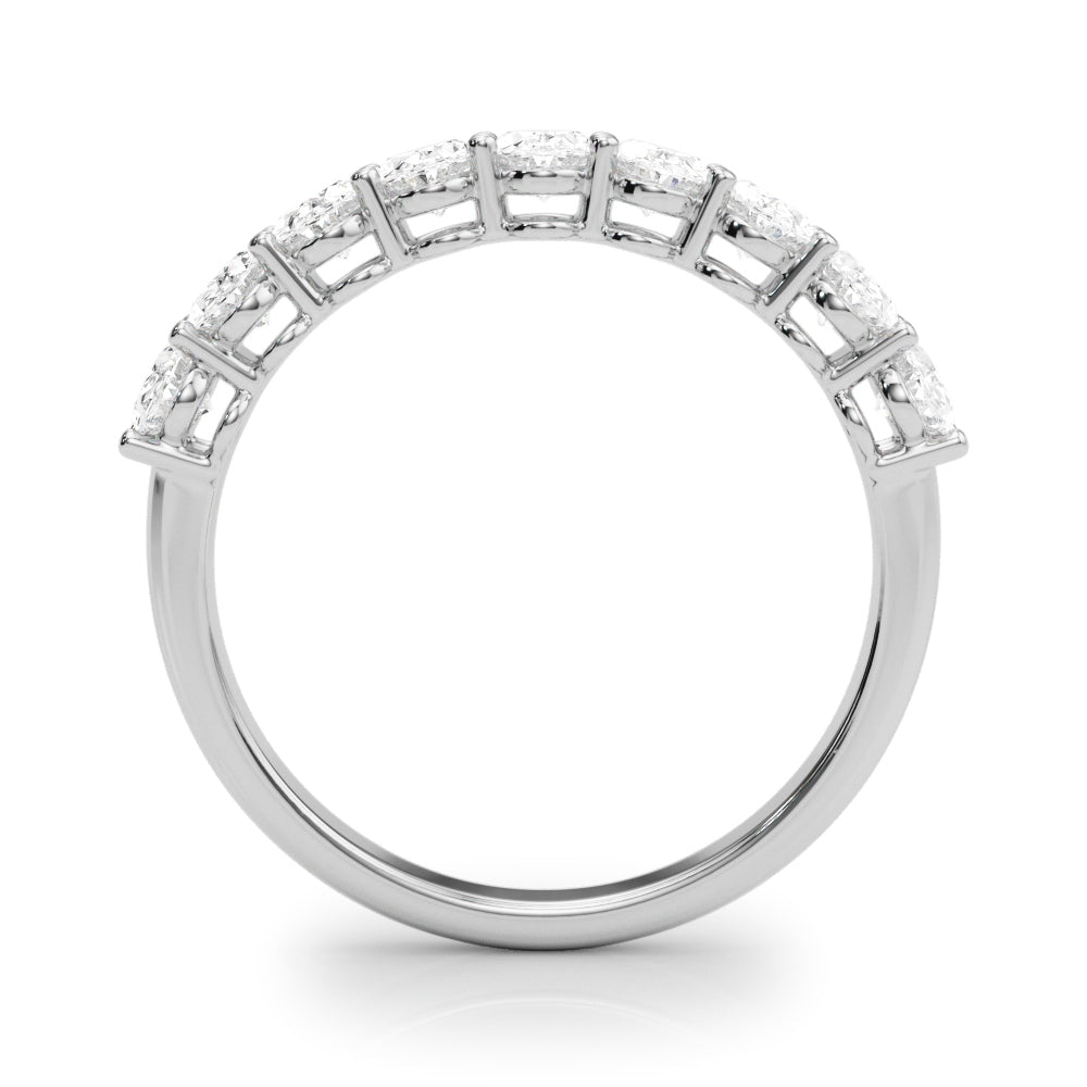 Multi-Diamond Oval Gemstone Ring