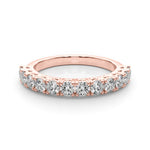 14K Rose Gold Round Diamond Engagement Ring